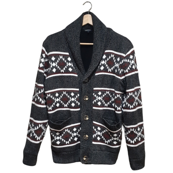 Buffalo David Bitton Men's Worthy Lined Chunky Knit Cardigan Sweater Size Small - Picture 2 of 9